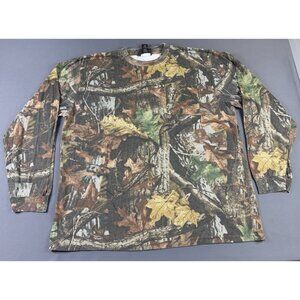 Vintage Y2K Fieldline Camo Realtree Nature Outdoor Pocket Long Sleeve XL Hype